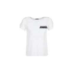 T-shirty z krótkim rękawem Yurban ITNOLA. Białe t-shirty damskie Yurban, s, bez wzorów, bez kołnierzyka. Za 54,50 zł.