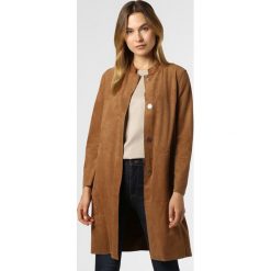 Esprit Casual - Płaszcz damski, brązowy. Pomarańczowe płaszcze damskie Esprit Casual, s, bez wzorów, z weluru, casualowe. Za 399,95 zł.