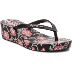 Klapki damskie: Japonki IPANEMA - Floral Plat Fem 82284 Black/Pink 22267