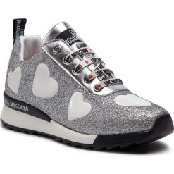 Sneakersy LOVE MOSCHINO - JA15052G17II0902 Argento. Szare półbuty damskie Love Moschino, ze skóry ekologicznej. W wyprzedaży za 769,00 zł.
