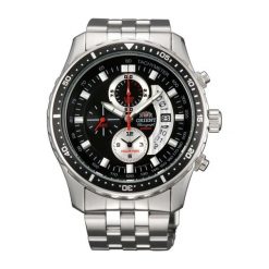 Zegarki męskie: Zegarek męski Orient Quartz Chronograph FTT0Q001B0