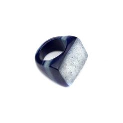 InspiRING Low Blue Lagoon rozmiar 19. Niebieskie pierścionki damskie Brazi druse jewelry, z agatem. Za 270,00 zł.