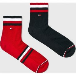 Tommy Hilfiger - Skarpety (2 pack). Brązowe skarpetki męskie marki TOMMY HILFIGER, z elastanu. Za 45,90 zł.