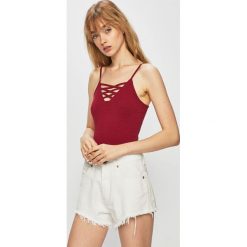 Tally Weijl - Top. Różowe bluzki damskie TALLY WEIJL, s, bez wzorów, z elastanu, bez kołnierzyka. W wyprzedaży za 24,90 zł.