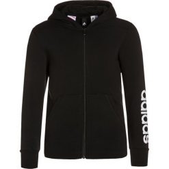 Bluzy chłopięce rozpinane: adidas Performance LINEAR Bluza rozpinana black/white