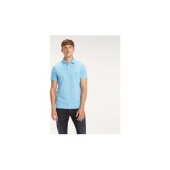 Koszulki polo z krótkim rękawem Tommy Hilfiger MW0MW09732 SLIM POLO. Niebieskie koszulki męskie TOMMY HILFIGER, s, bez wzorów, polo, z krótkim rękawem, krótkie. Za 230,11 zł.