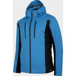 Kurtka narciarska męska KUMN605 - niebieski - Outhorn. Niebieskie kurtki męskie Outhorn, m, bez wzorów, z meshu, bez kaptura, narciarskie. Za 399,99 zł.
