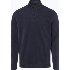 Marc O'Polo - Męska koszulka polo, niebieski. Niebieskie koszulki męskie Marc O'Polo, xxl, bez wzorów, vintage, z długim rękawem. Za 349,95 zł.
