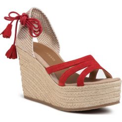 Espadryle TRUSSARDI JEANS - 79A00501 R005. Czerwone espadryle damskie Trussardi Jeans, bez wzorów, z jeansu, bez obcasa, na obcasie. Za 599,00 zł.