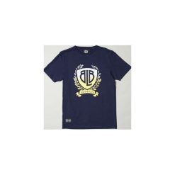 Koszulka BLB GRADIENT LOGO Navy. Niebieskie koszulki męskie Crankk, xl, z nadrukiem, z bawełny, bez kołnierzyka, bez rękawów. Za 109,00 zł.