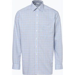 OLYMP Luxor comfort fit - Koszula męska niewymagająca prasowania, niebieski. Niebieskie koszule męskie OLYMP Luxor comfort fit, m, bez wzorów, klasyczne, z klasycznym kołnierzykiem, bez rękawów. Za 249,95 zł.