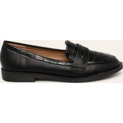 Answear - Mokasyny Buanarotti. Czarne mokasyny damskie ANSWEAR, bez wzorów, ze skóry ekologicznej, bez obcasa, na obcasie, bez zapięcia. Za 119,90 zł.