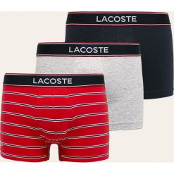 Lacoste - Bokserki (3 pack). Bokserki męskie Lacoste, s, bez wzorów, z elastanu. W wyprzedaży za 139,90 zł.