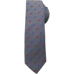 Modny i Elegancki Krawat Alties - Stalowy w Małe Kwiatki KRALTS0175. Szare krawaty męskie Alties, w kwiaty, z tkaniny, eleganckie. Za 40,00 zł.