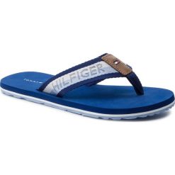 Japonki TOMMY HILFIGER - Corporate Webbing Beach Sandal FM0FM02266 Monaco Blue 408. Niebieskie klapki męskie TOMMY HILFIGER, ze skóry, bez zapięcia. Za 159,00 zł.
