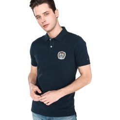 Tommy Hilfiger Polo Koszulka Niebieski. Niebieskie koszulki polo męskie TOMMY HILFIGER, s, bez wzorów, z bawełny, bez rękawów. Za 395,95 zł.