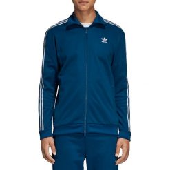 Adidas Originals BB Track Jacket DV1522 bluzy męskie niebieskie L. Niebieskie bluzy męskie Adidas, m, w paski, z bawełny, klasyczne, ze stójką, bez rękawów, bez kaptura. W wyprzedaży za 259,99 zł.