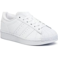 Buty adidas - Superstar C EF5395 Ftwwht/Ftwwht/Ftwwht. Białe półbuty dziewczęce Adidas, na sznurówki. Za 249,00 zł.