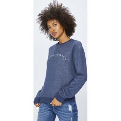 Pepe Jeans - Bluza Momo. Niebieskie bluzy damskie Pepe Jeans, s, z nadrukiem, z elastanu, bez rękawów, bez kaptura. W wyprzedaży za 219,90 zł.