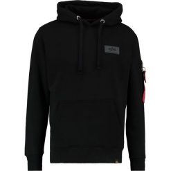 Bejsbolówki męskie: Alpha Industries BACK PRINT Bluza z kapturem black