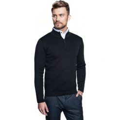Sweter lennox troyer czarny. Czarne swetry męskie marki Recman, m, bez wzorów, bez kołnierzyka, bez kaptura. Za 249,00 zł.