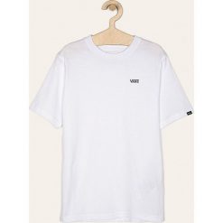 Vans - T-shirt dziecięcy 129-173 cm. Białe t-shirty chłopięce Vans, bez wzorów, z bawełny, bez rękawów. Za 79,90 zł.