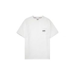 T-shirty z krótkim rękawem Tommy Jeans DM0DM05084 LOGO POCKET TEE. Szare t-shirty męskie Tommy Jeans, xl, bez wzorów, z jeansu, bez kołnierzyka, krótkie. Za 131,30 zł.