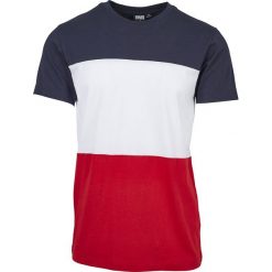 Urban Classics Color Block Tee T-Shirt czerwony/biały/niebieski. Czerwone koszulki męskie marki Urban Classics, l, bez wzorów, bez kołnierzyka. Za 62,90 zł.