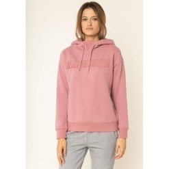 Bluza Napapijri Berber N0YIXK. Różowe bluzy damskie Napapijri, xs, bez wzorów, z bawełny, bez rękawów, bez kaptura. W wyprzedaży za 319,00 zł.