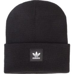 Czapka adidas - As Cuff Knit ED8712 Black. Czarne czapki damskie Adidas, na zimę, bez wzorów, z materiału. W wyprzedaży za 69,00 zł.