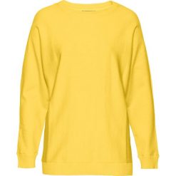 Sweter z rękawami typu nietoperz bonprix żółty. Żółte swetry damskie bonprix, bez wzorów, bez rękawów, bez kaptura. Za 37,99 zł.