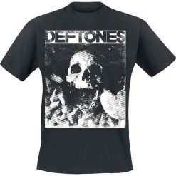 Deftones Skull T-Shirt czarny. Czarne t-shirty męskie z nadrukiem Deftones, xxl, z okrągłym kołnierzem. Za 74,90 zł.