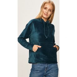 Noisy May - Bluza. Niebieskie bluzy damskie Noisy May, s, bez wzorów, z poliesteru, bez rękawów, z kapturem. W wyprzedaży za 79,90 zł.