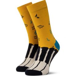 Skarpety Wysokie Unisex HAPPY SOCKS - QUE01-2000 Kolorowy. Skarpetki damskie Happy Socks, bez wzorów, z elastanu. Za 54,90 zł.