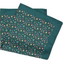 Poszetka xmas zielony 200. Zielone poszetki męskie Recman, bez wzorów. Za 29,00 zł.