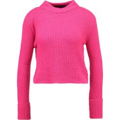 Swetry klasyczne damskie: Topshop Petite LOFTY TURNBACK Sweter brightpink