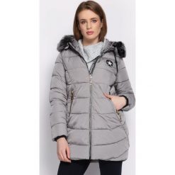 Szara Kurtka I Know You. Brązowe kurtki damskie pikowane marki QUECHUA, na zimę, m, z materiału. Za 189,99 zł.