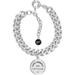 Karl Lagerfeld - Bransoletka. Szare bransoletki damskie KARL LAGERFELD, z kryształem, metalowe. Za 519,90 zł.