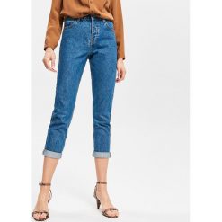 Jeansy mom fit - Niebieski. Niebieskie jeansy damskie marki Reserved, bez wzorów, z jeansu. Za 119,99 zł.