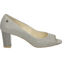Buty ślubne damskie: Czółenka - G028PN GRIGIO