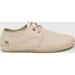 Pepe Jeans - Espadryle Tourist Linen. Brązowe espadryle męskie marki Pepe Jeans, z jeansu. Za 259,90 zł.