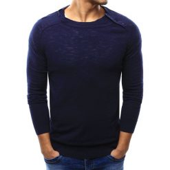 Kardigany męskie: Sweter męski granatowy (wx1003)