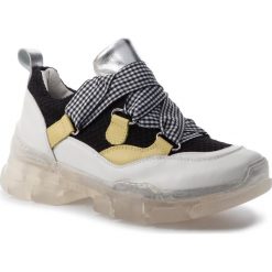 Sneakersy HEGO'S MILANO - 1103 Ape Bianco/Nero. Półbuty damskie Hego's Milano, bez wzorów, ze skóry, bez obcasa, na płaskiej podeszwie, bez zapięcia. W wyprzedaży za 299,00 zł.