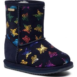 Buty EMU AUSTRALIA - Flutter Brumby K11327 Midnight. Niebieskie śniegowce dziewczęce EMU Australia, bez zapięcia. W wyprzedaży za 239,00 zł.