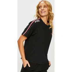 Puma - Top. Szare topy damskie Puma, l, z bawełny, z okrągłym kołnierzem. Za 179,90 zł.