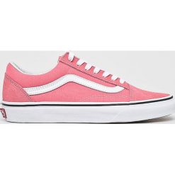 Vans - Tenisówki Old Skool. Różowe tenisówki damskie marki Vans, ze skóry, na sznurówki. Za 319,90 zł.
