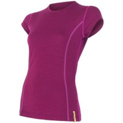 Sensor koszulka termoaktywna Merino Wool Active W lilla XL. Koszulki damskie termoaktywne Sensor, xl, bez wzorów, z wełny, bez kołnierzyka, z krótkim rękawem, krótkie, bez kaptura, outdoorowe. W wyprzedaży za 189,00 zł.