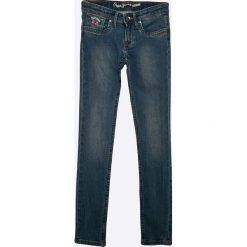 Pepe Jeans - Jeansy dziecięce Pau 122-180 cm. Niebieskie jeansy dziewczęce marki Pepe Jeans, z bawełny. W wyprzedaży za 159,90 zł.