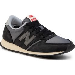 Sneakersy NEW BALANCE - U420KBG Czarny Szary. Szare półbuty damskie New Balance, ze skóry. W wyprzedaży za 179,00 zł.