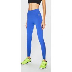 Reebok - Legginsy. Niebieskie legginsy damskie marki Reebok, s, z elastanu. Za 199,90 zł.